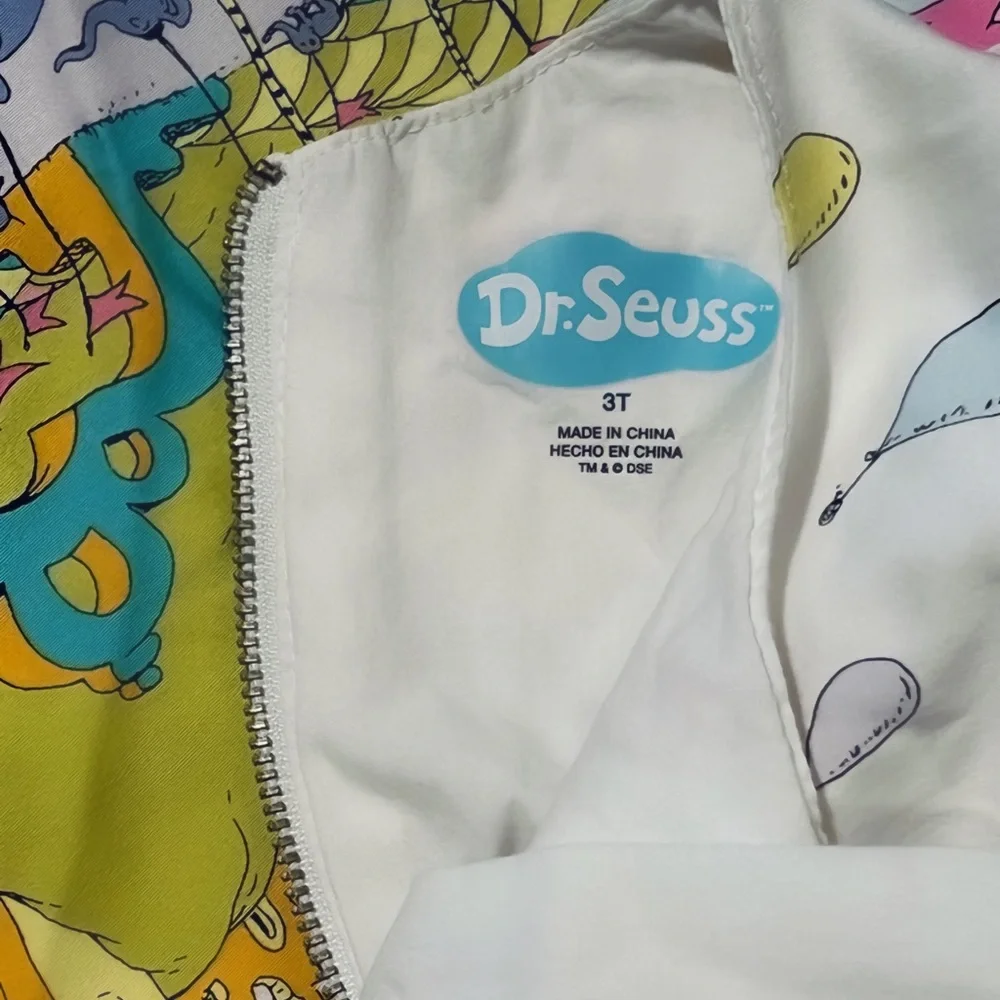Dr Seuss Colorful Playful Smock Sleeveless Dress - Picture 5 of 7